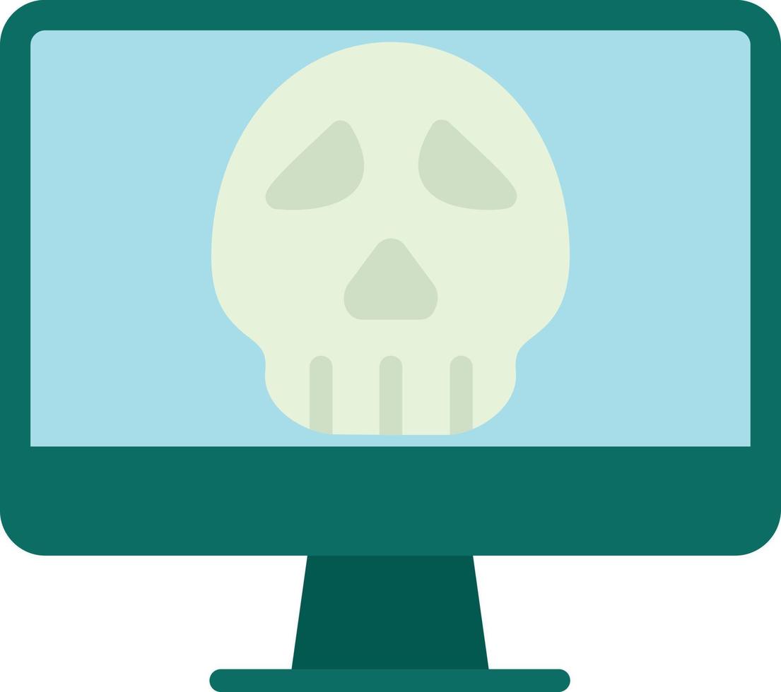 icono plano de malware vector