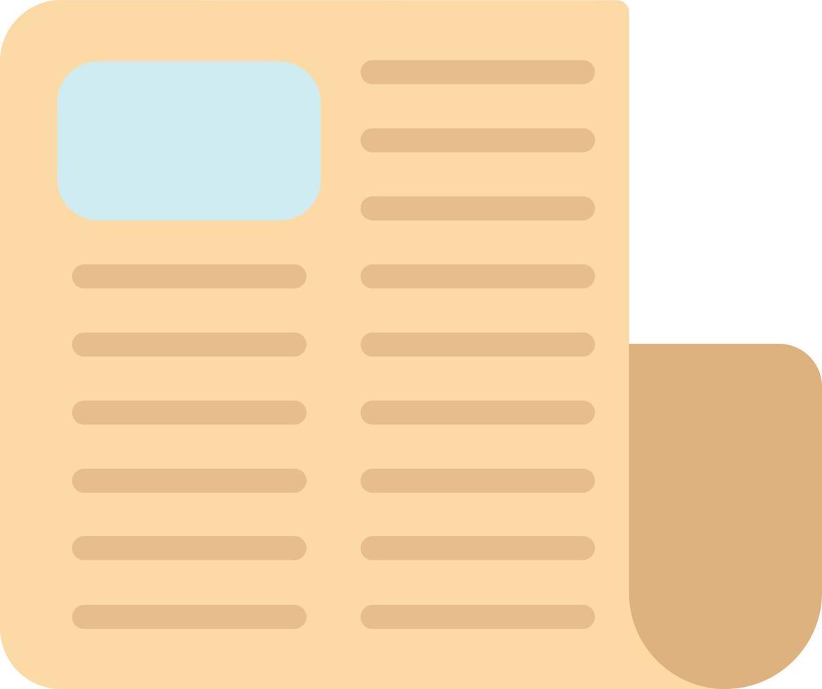 Newspaper Flat Icon vector