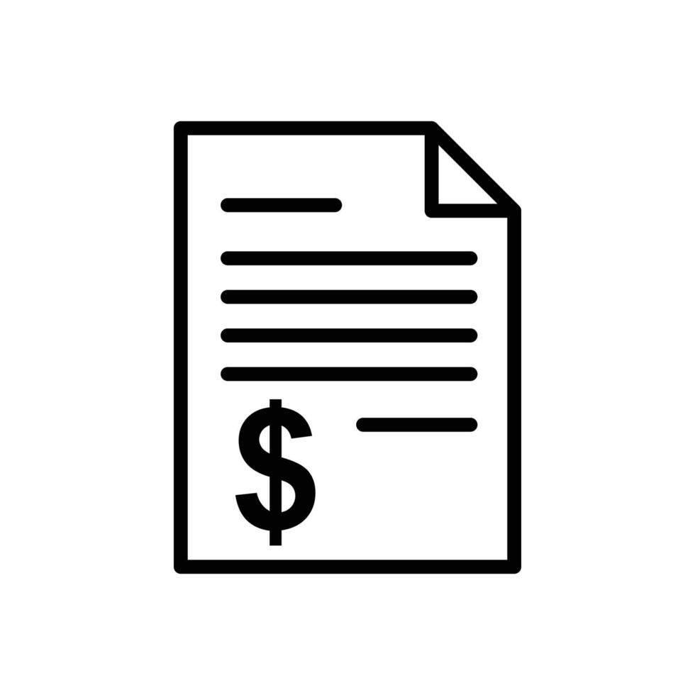 bill icon vector design template