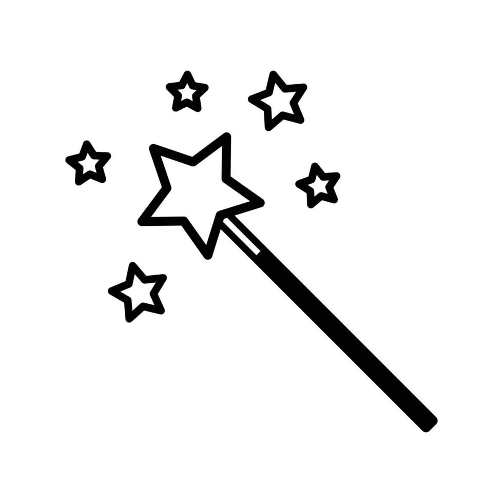 magic wand icon vector design template