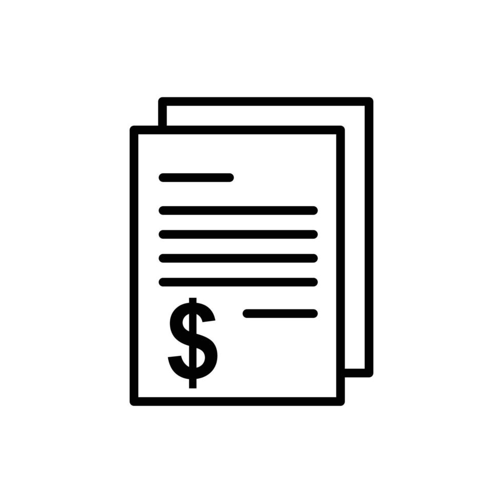 bill icon vector design template