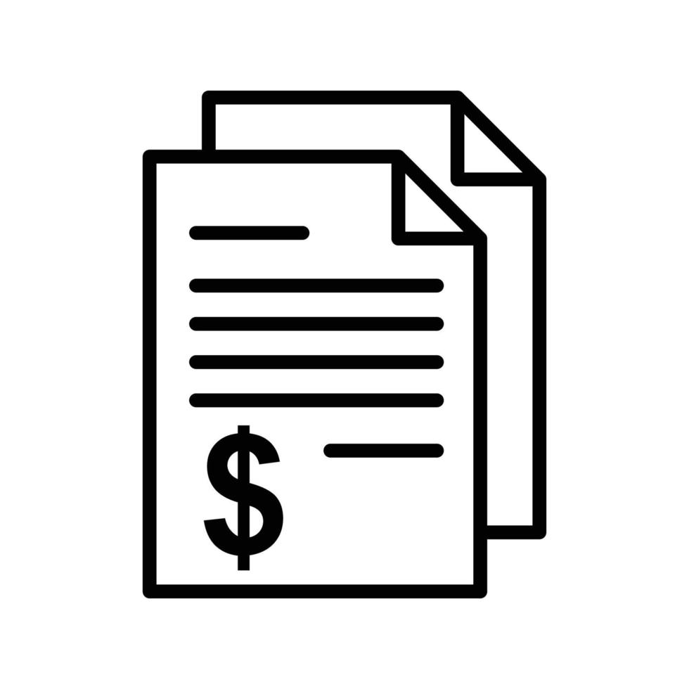 bill icon vector design template