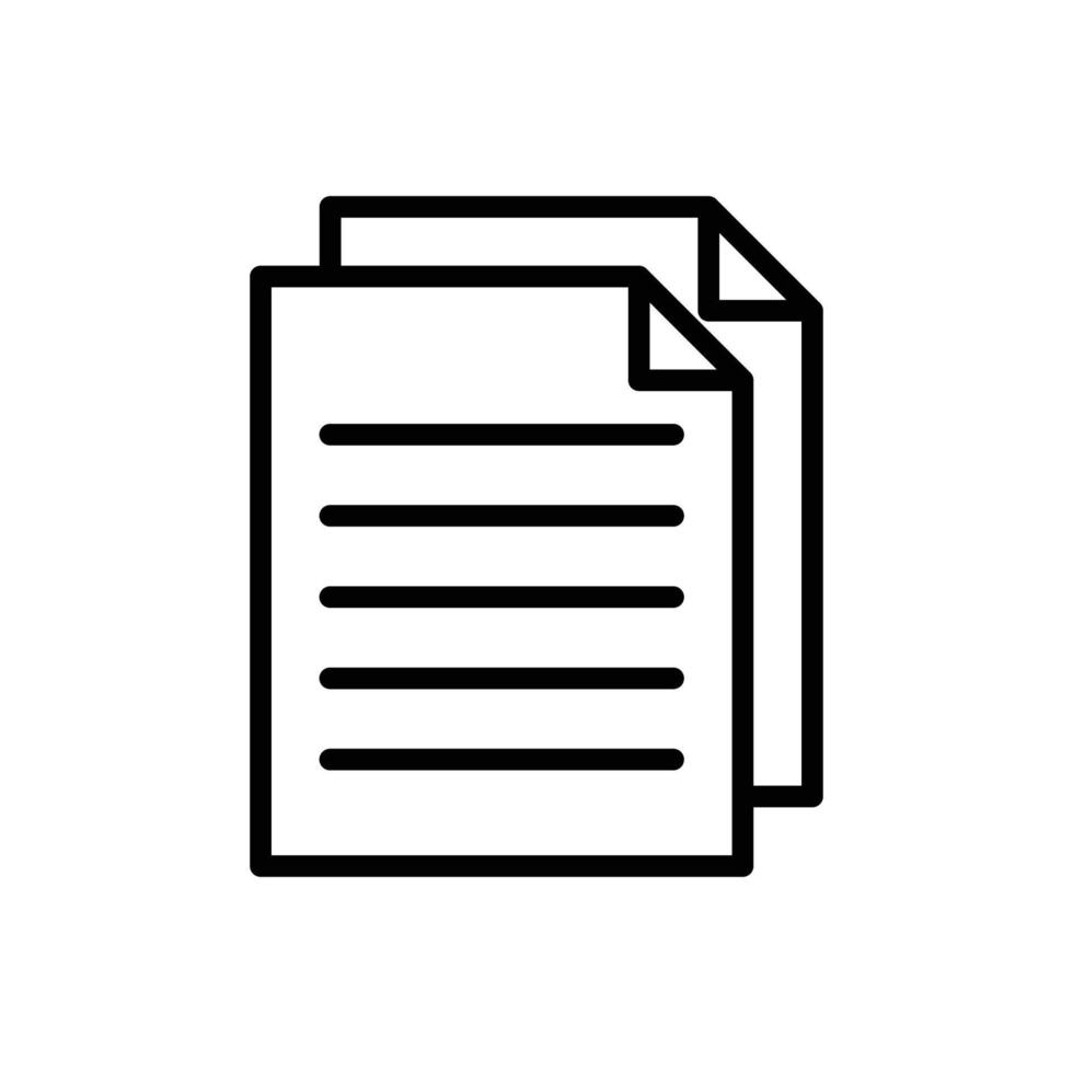 document icon vector design template