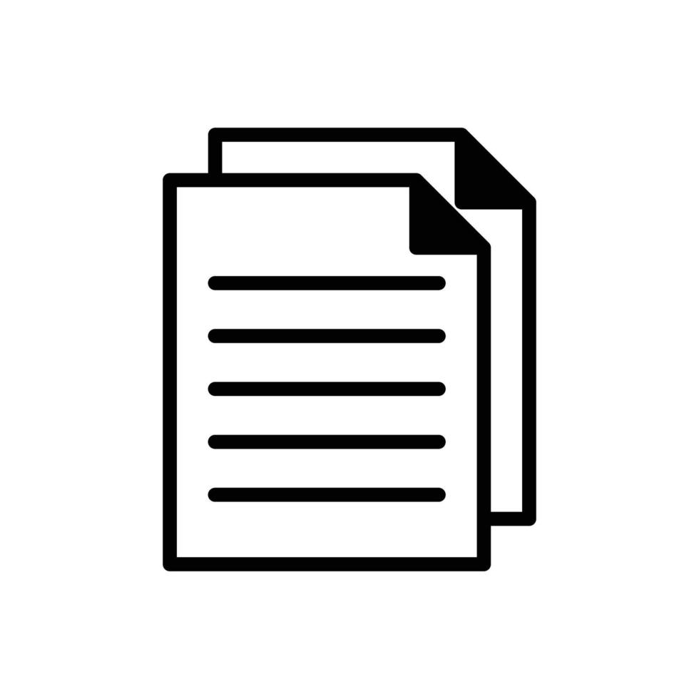 document icon vector design template