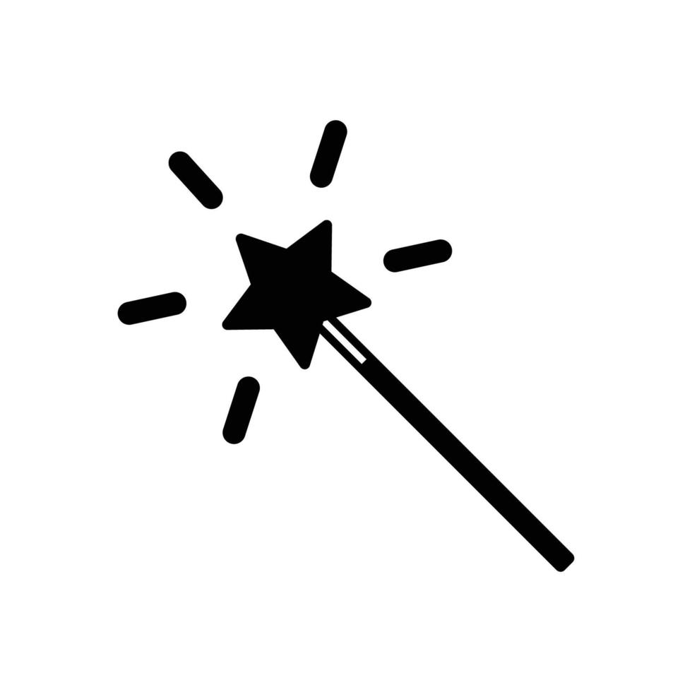 magic wand icon vector design template