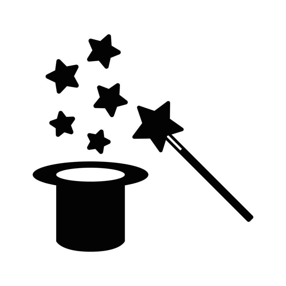 magic wand icon vector design template