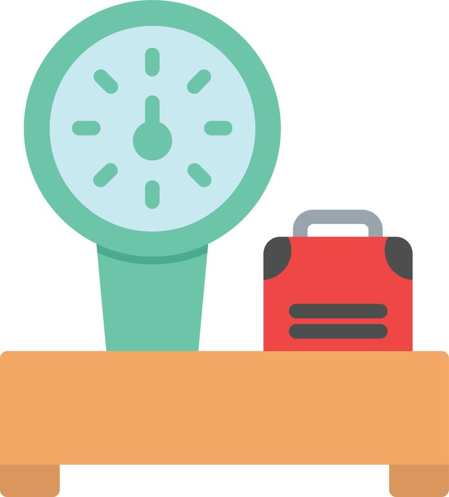 Weight Scale Flat Icon vector