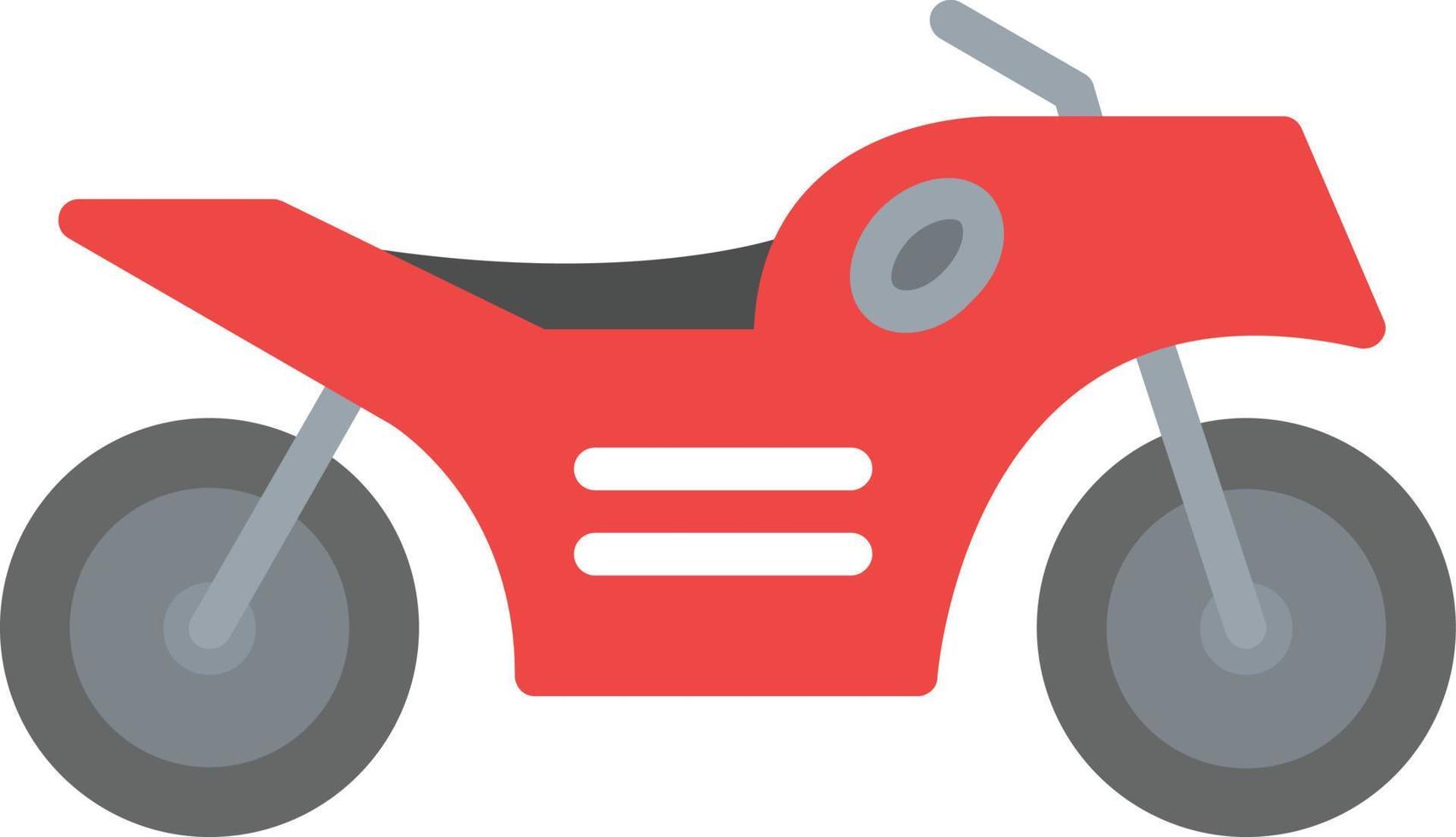 moto icono plano vector