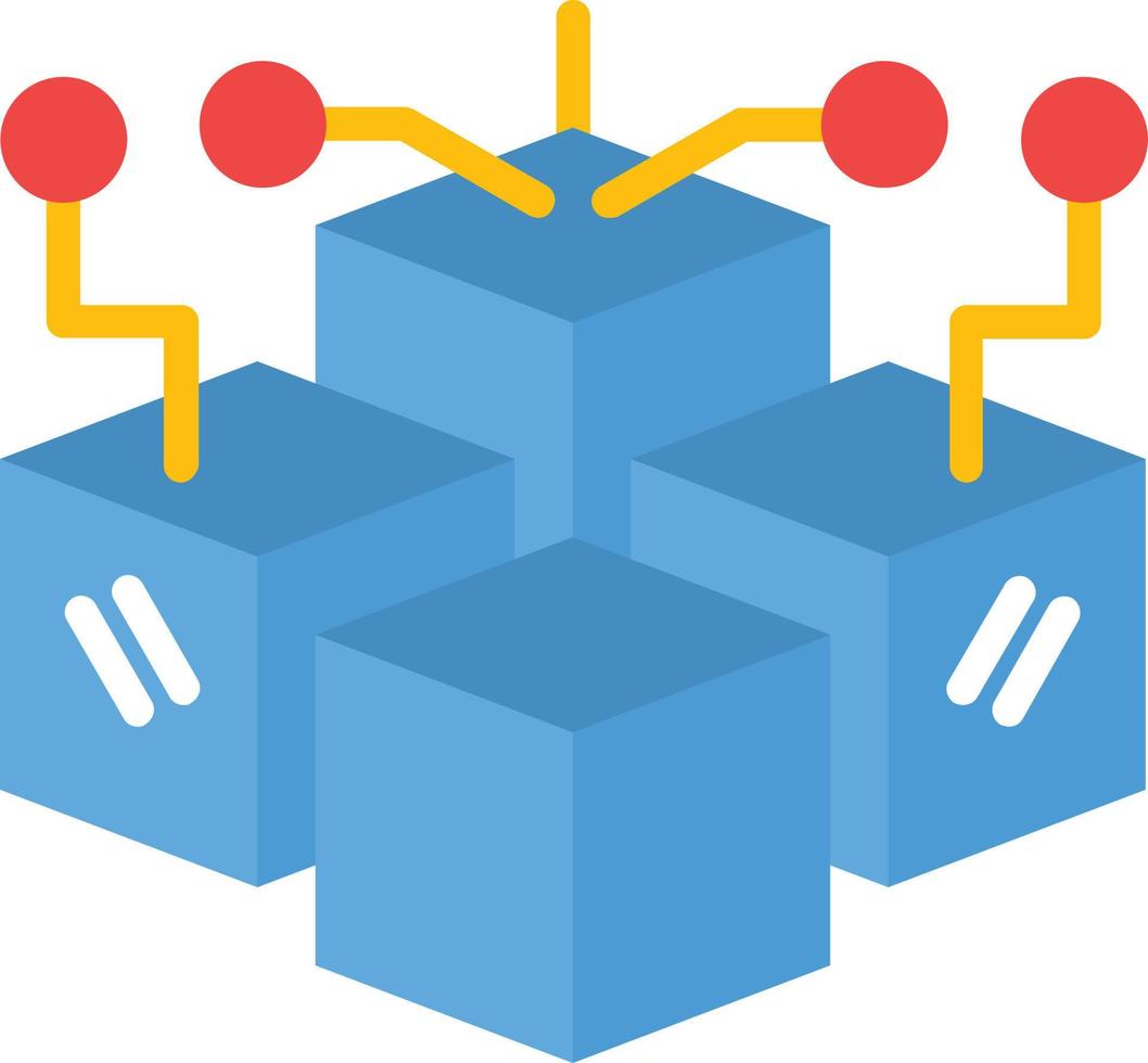 Database Flat Icon vector