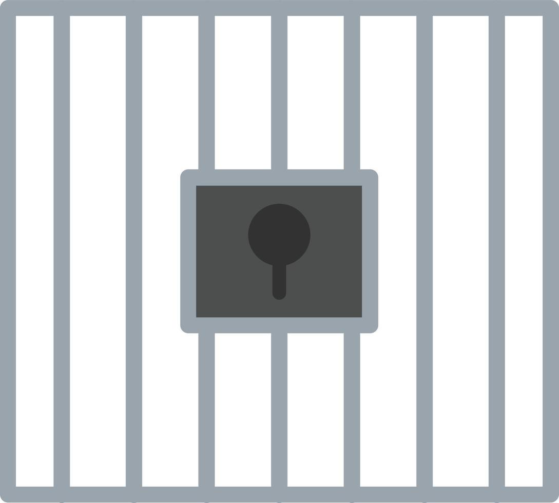 Jail Flat Icon vector