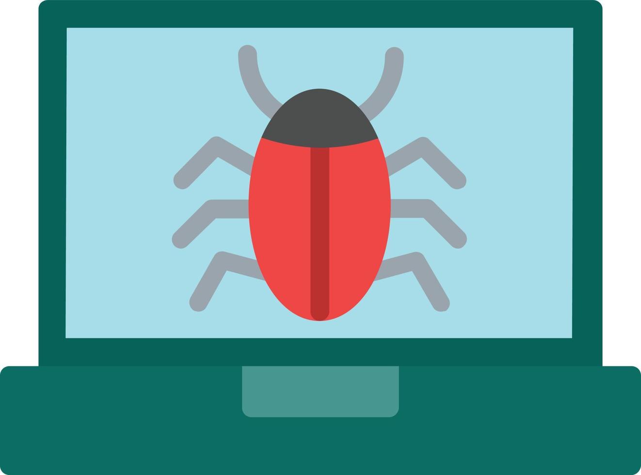 Malware Flat Icon vector