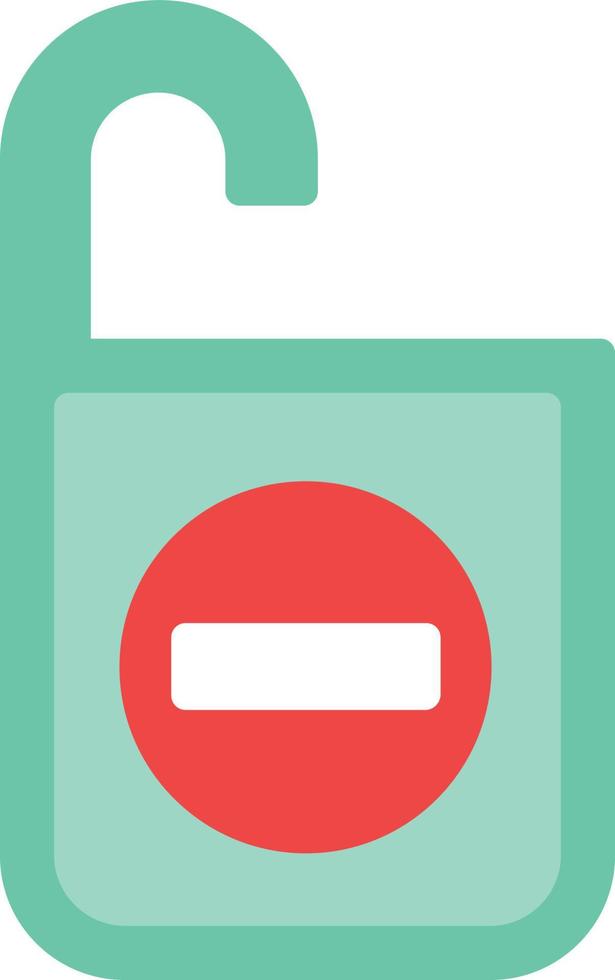 Do Not Disturb  Flat Icon vector