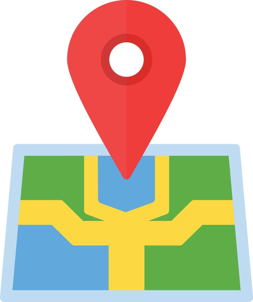 Location Map Flat Icon vector