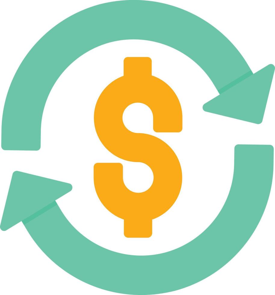 Money Exchange Flat Icon vector