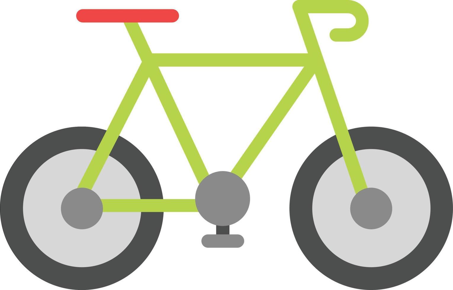 icono de bicicleta plana vector
