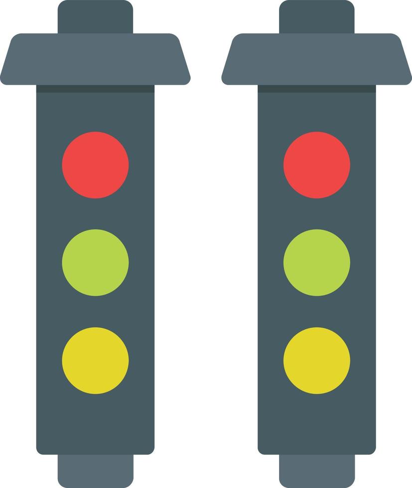 Trafic Light Flat Icon vector