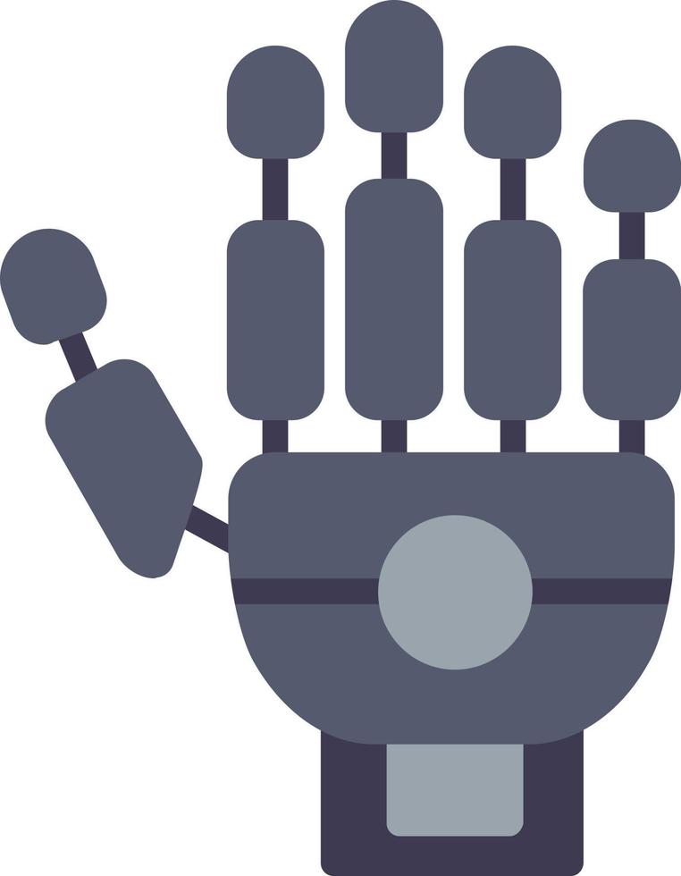 Robot Hand Flat Icon vector