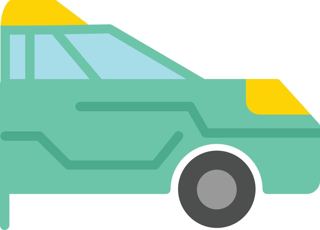 icono plano de coche vector