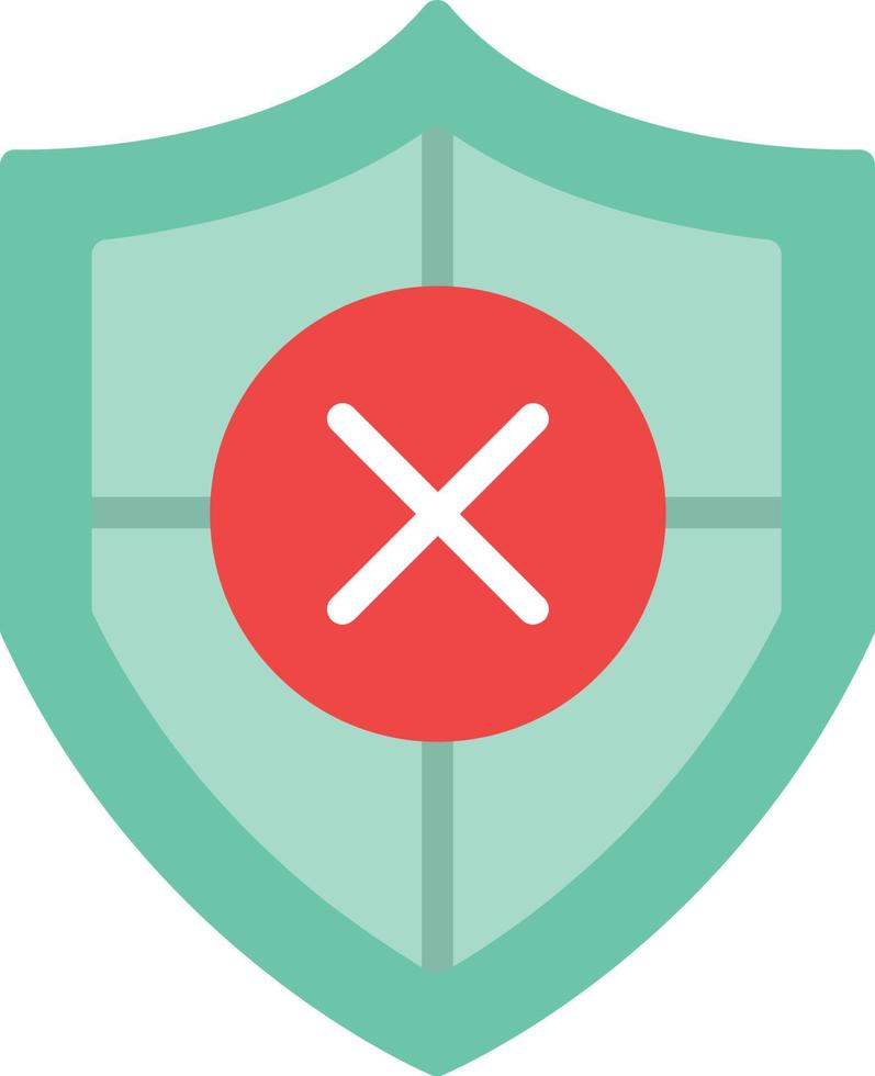 Unsafe Flat Icon vector