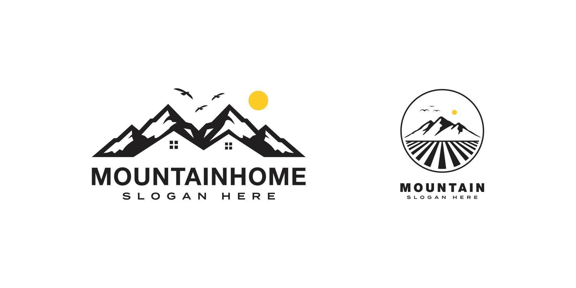 mountain logo vector design