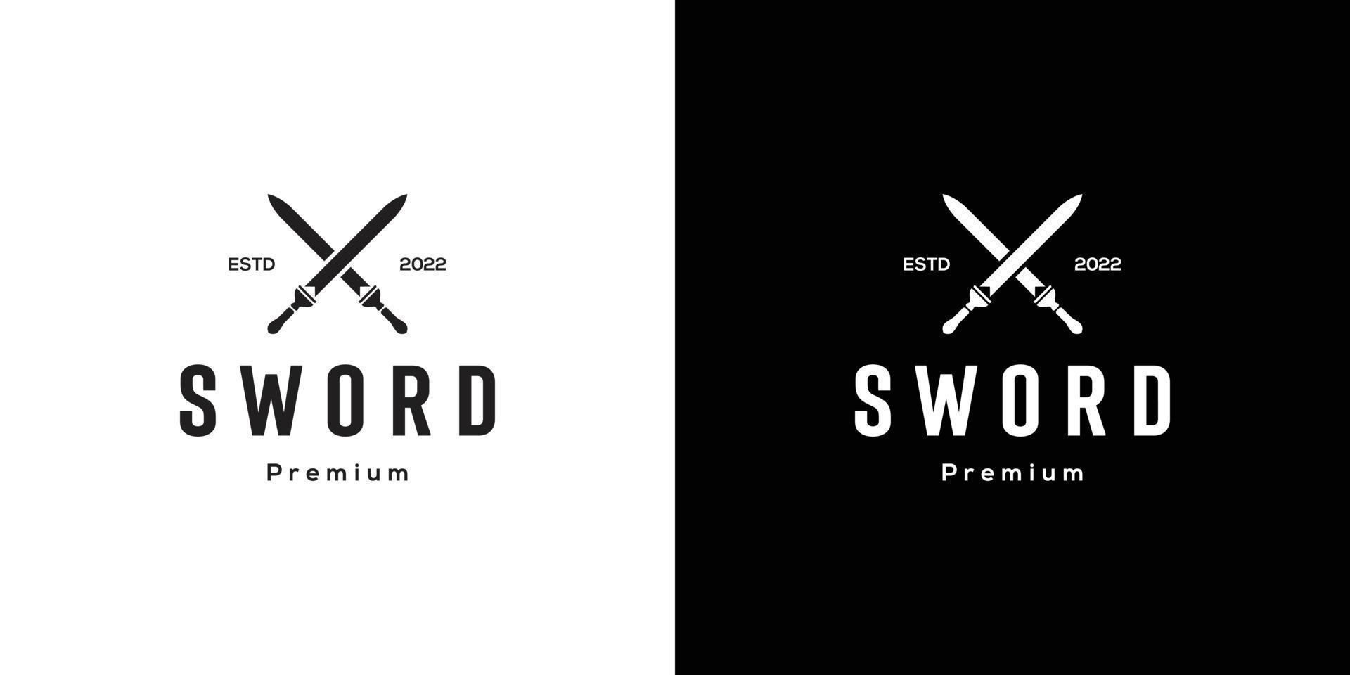 simple Sword icon logo design vector
