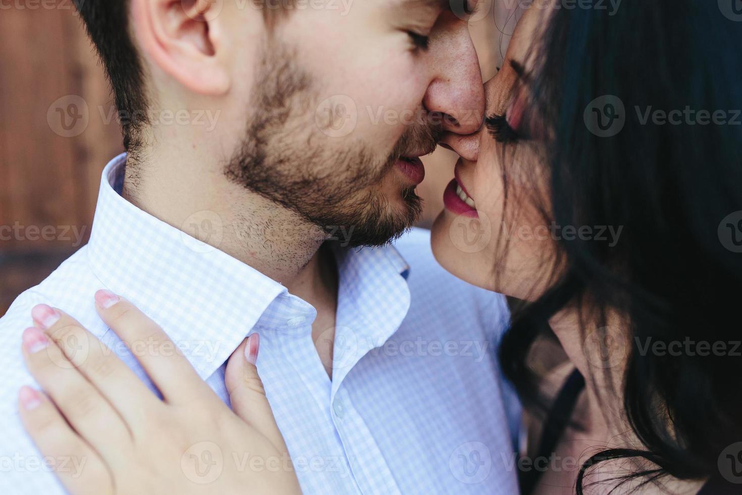 double photo beautiful young couple