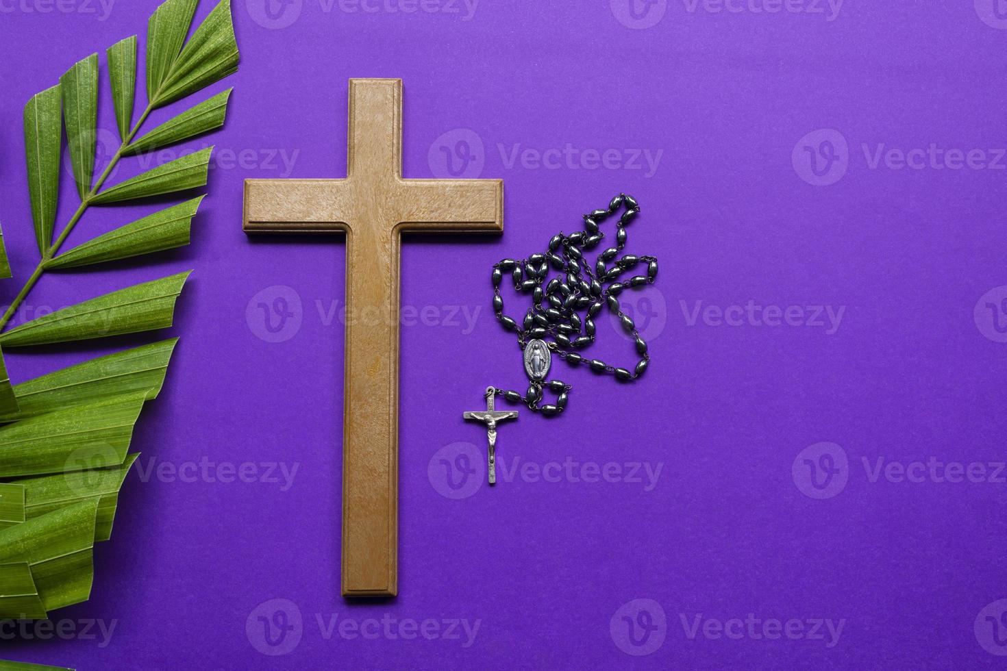 Good Friday, Palm Sunday, Ash Wednesday, Lent Season and Holy Week concept. photo