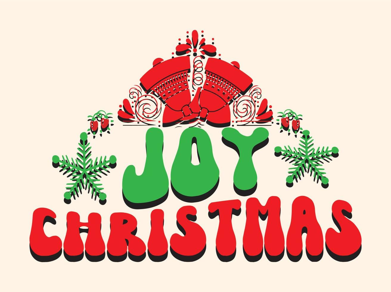 Retro christmas t-shirt design vector