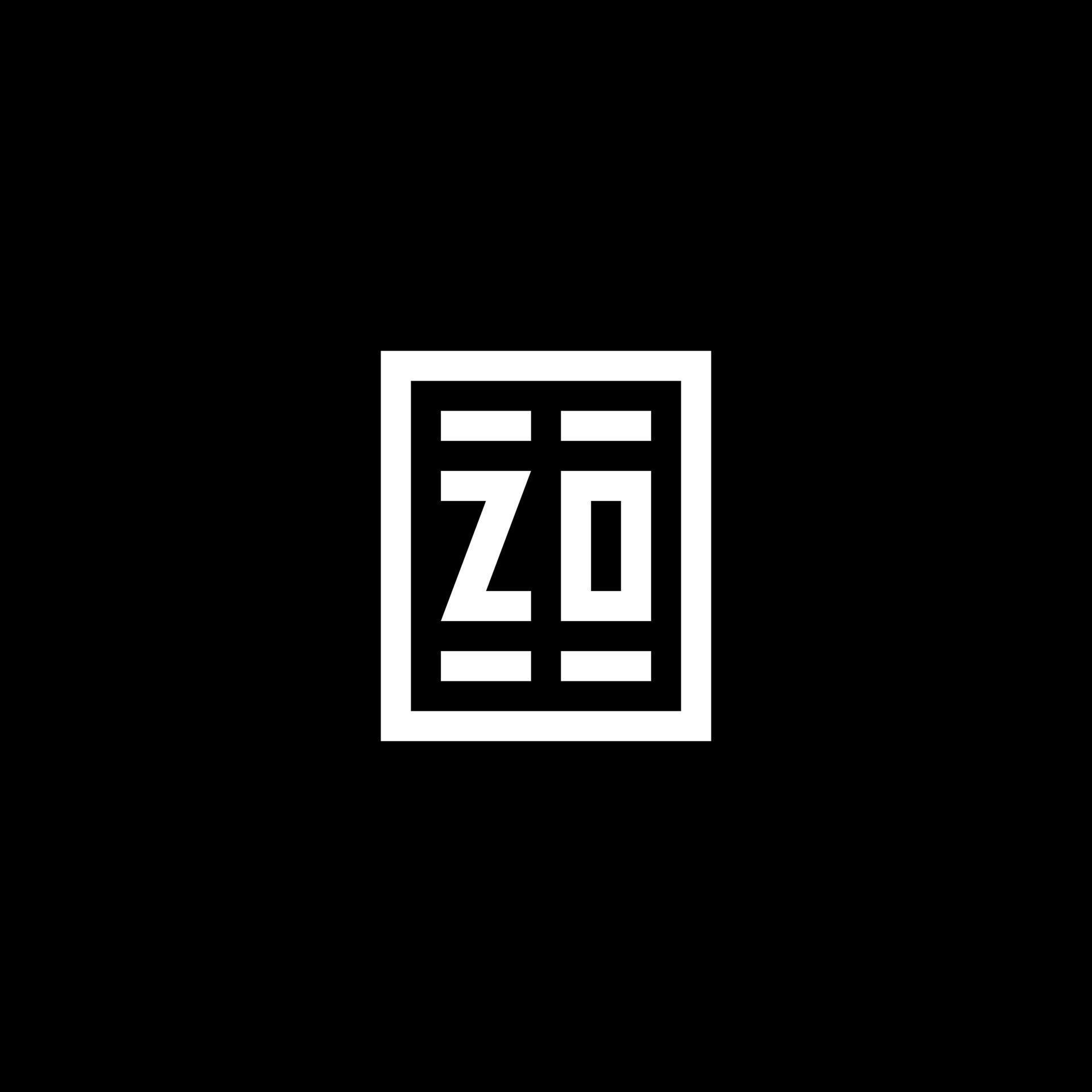 ZO initial logo with square rectangular shape style 11488105 Vector Art ...
