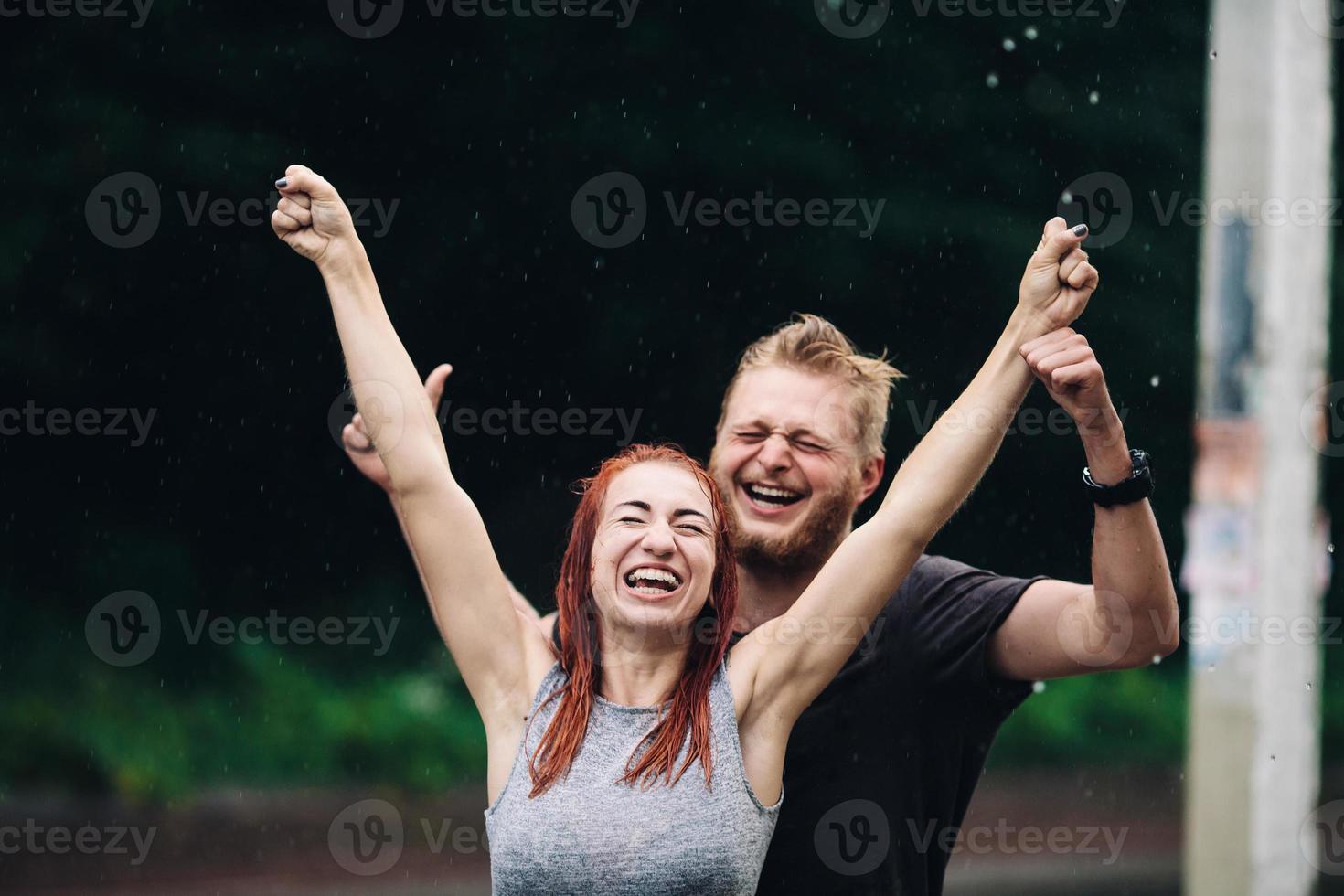 beautiful couple enjoying life photo