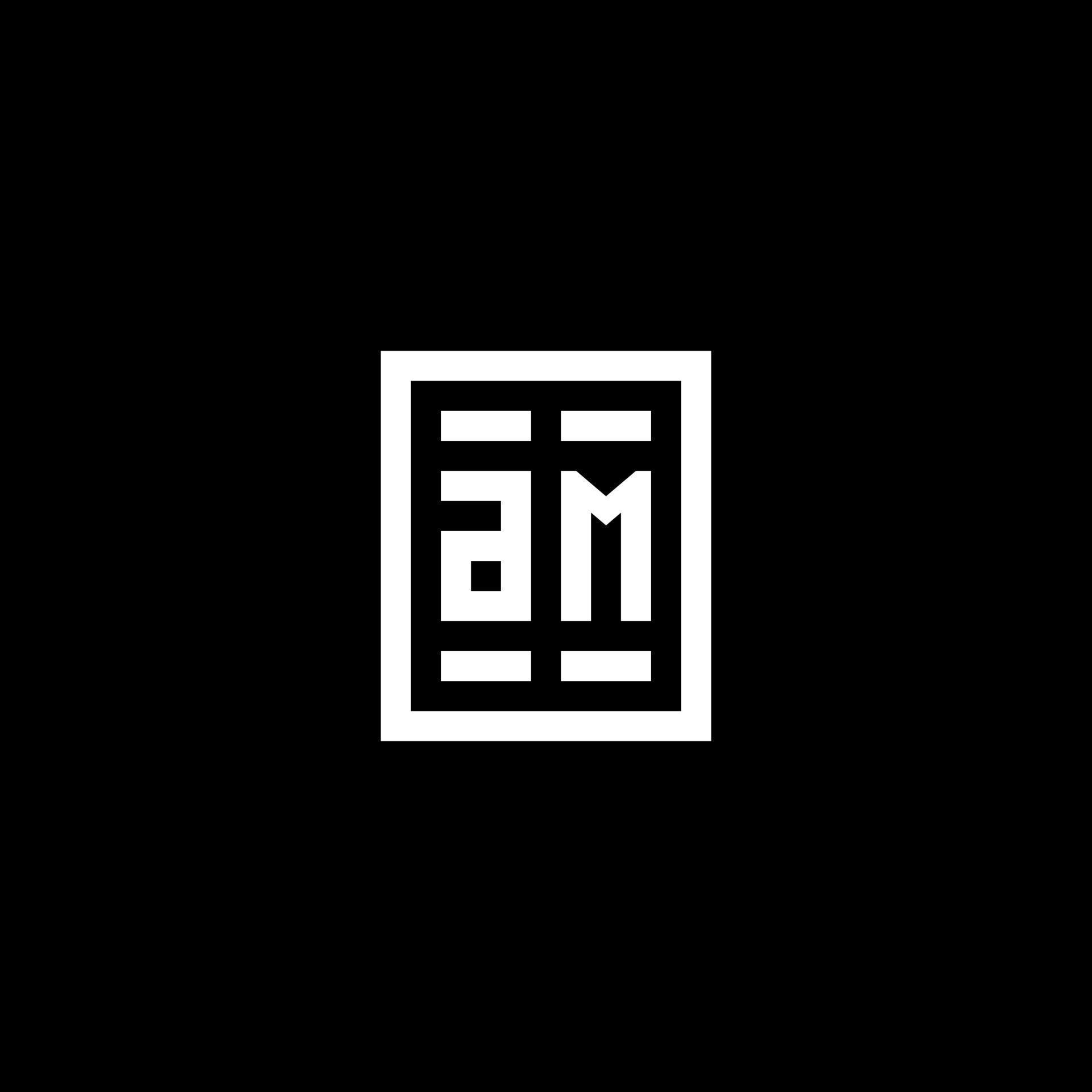 AM initial logo with square rectangular shape style 11488709 Vector Art ...