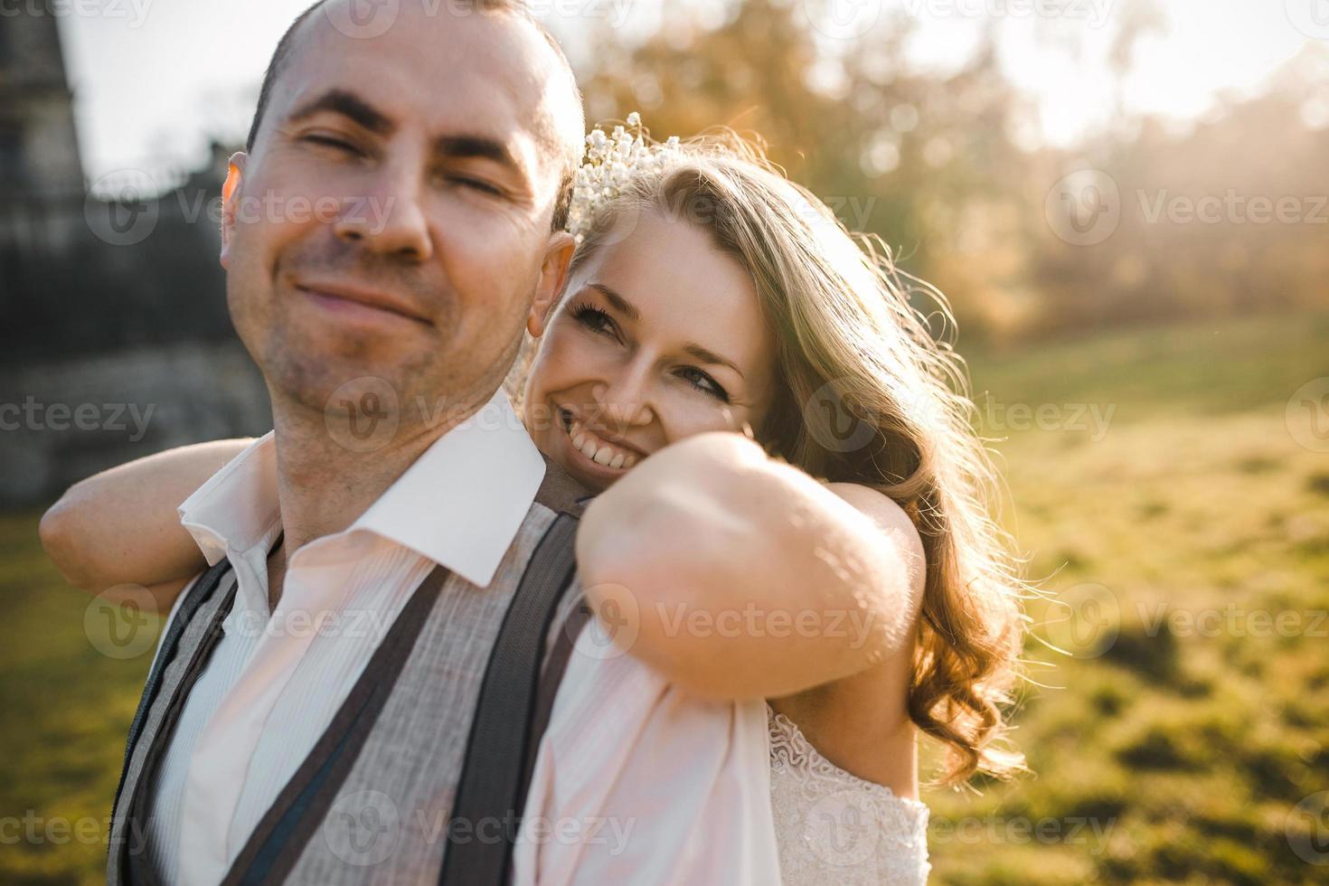 beautiful couple walking photo