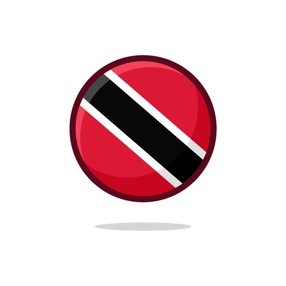 icono de la bandera de trinidad y tobago vector
