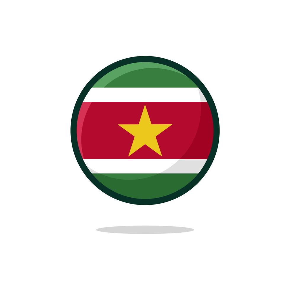 icono de la bandera de surinam vector