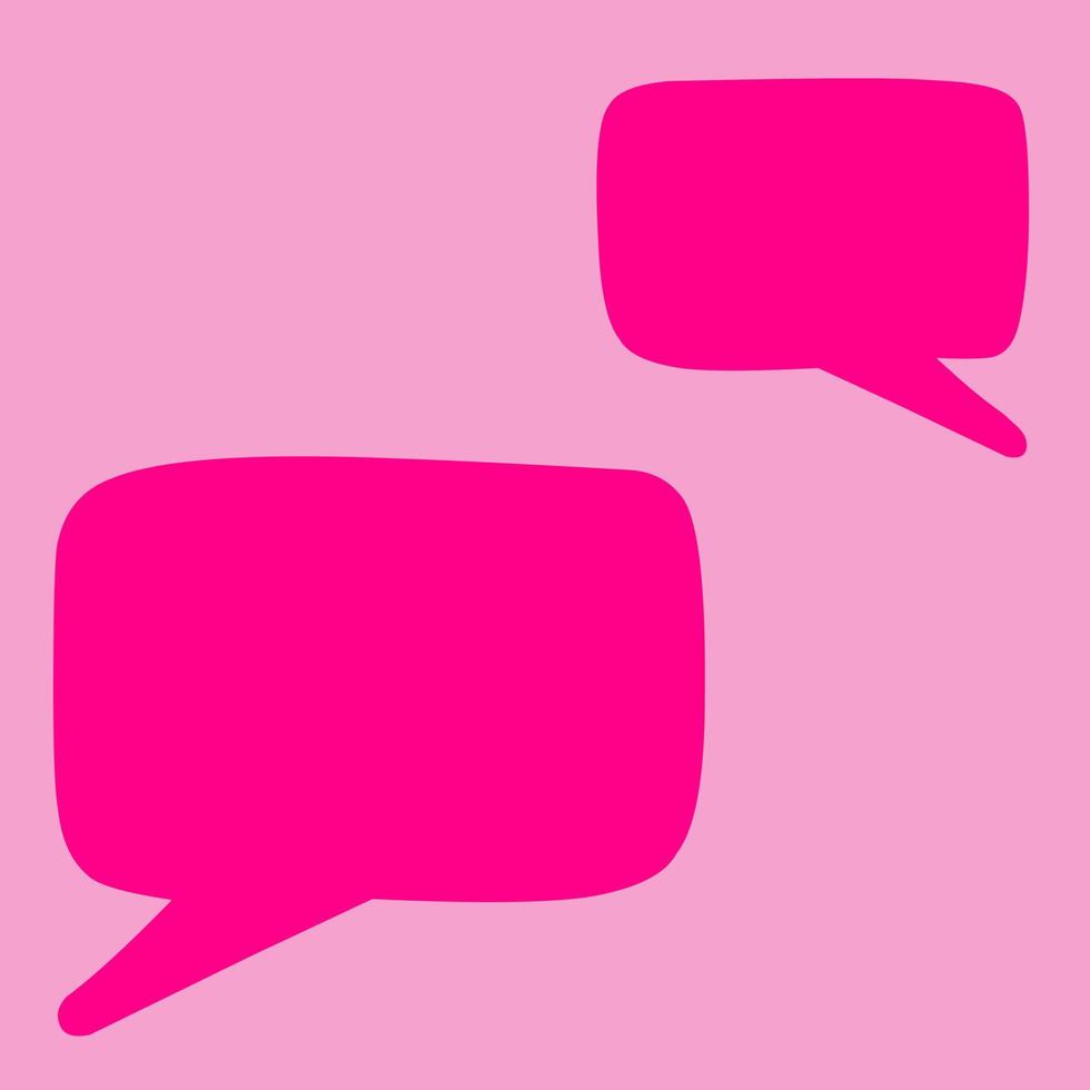 message vector illustration on pink background