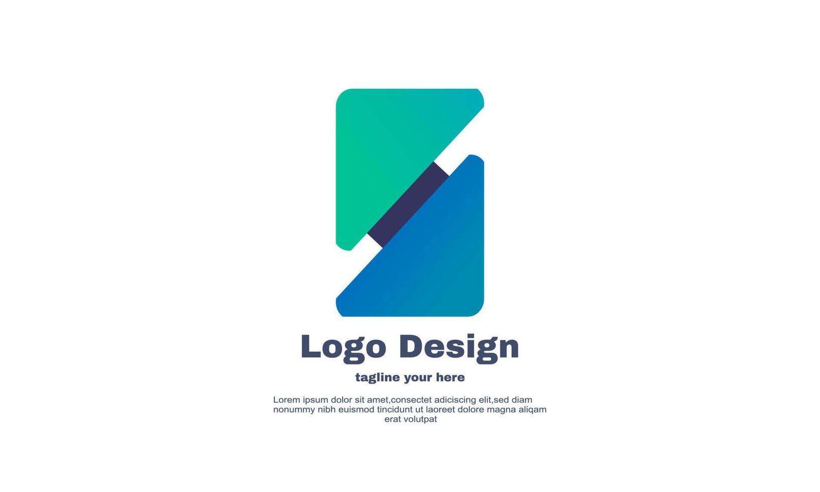 unique simple s letter logo vector abstract symbol design isolated on