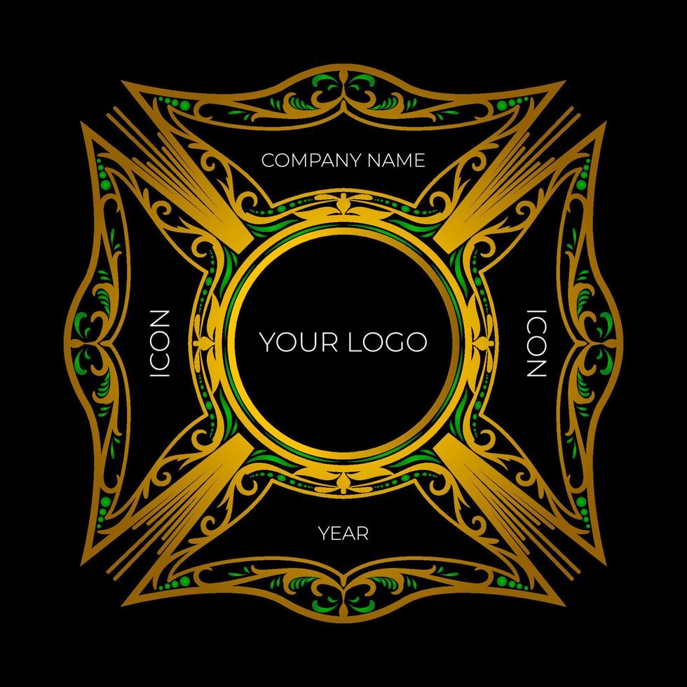 Firefighter shield element template. Vector eps 10
