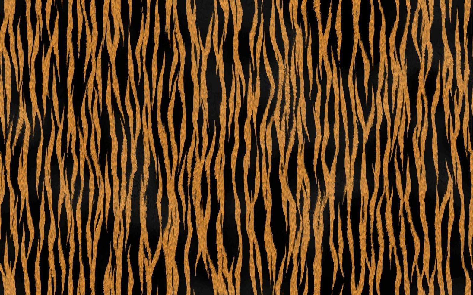 camouflage tiger seamless pattern texture yellow background and black stripes furry elegant print vector