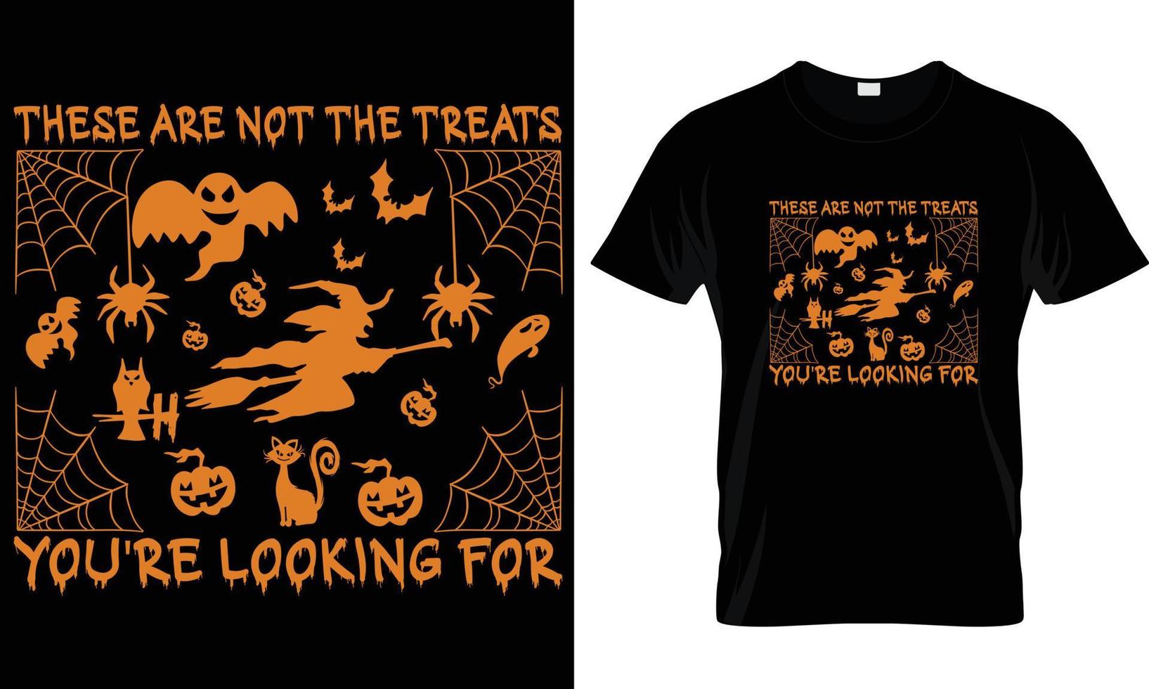 gráfico de diseño de camiseta de halloween-09.eps vector