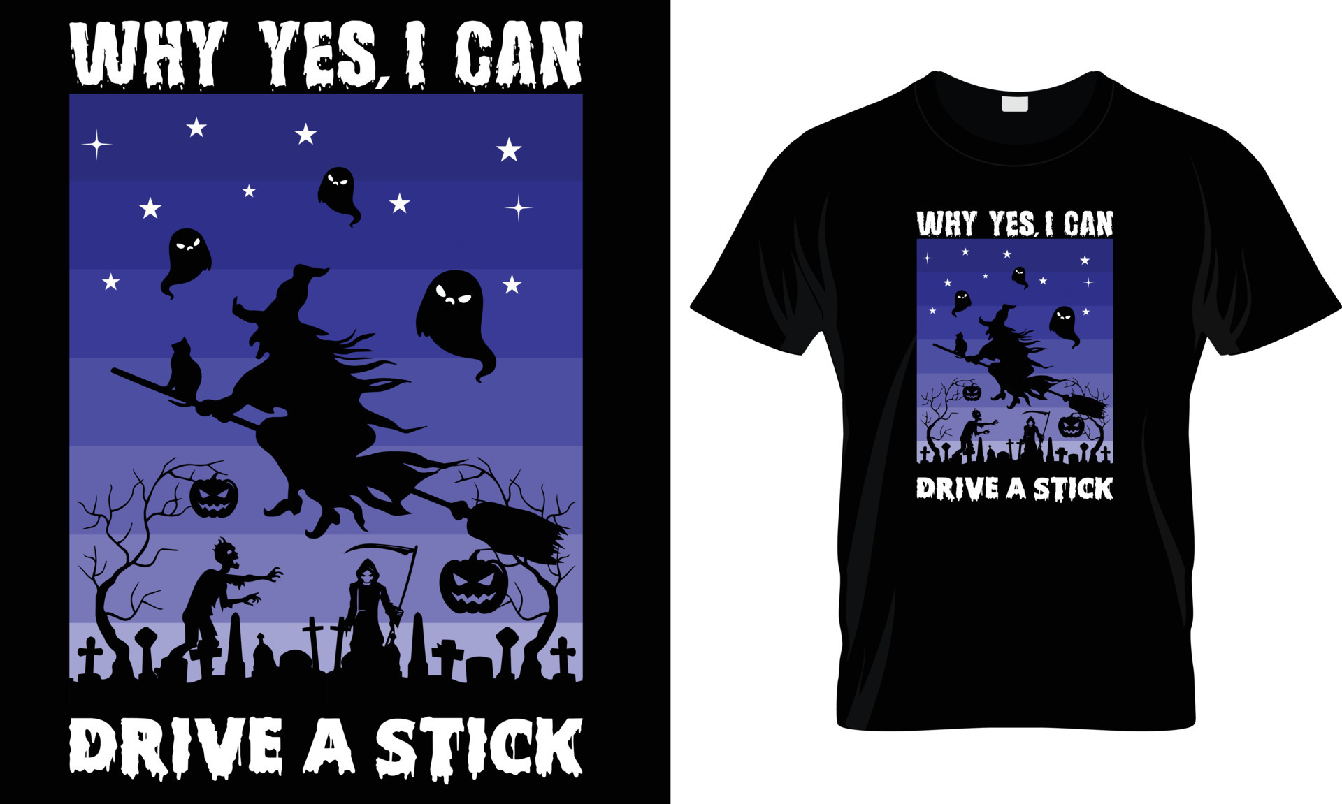 .Why yes i can drive a stick tshirt design graphic. 11490473 Vector