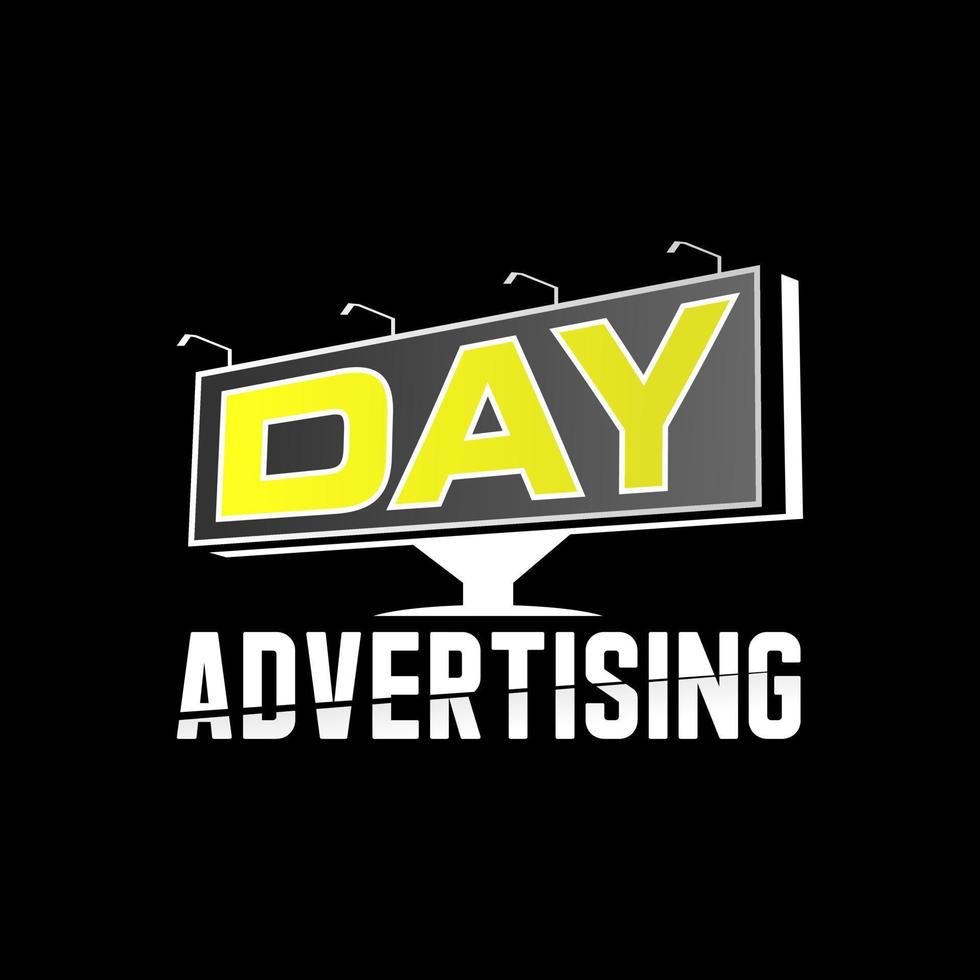 Simple and unique letter or word on 3D billboard with buffer image graphic icon logo design abstract concept vector stock. Can be used as symbol related to advertising or promotion