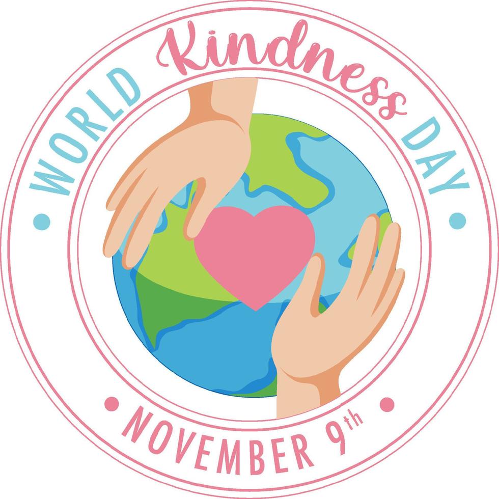 World Kindness Day Poster Design vector