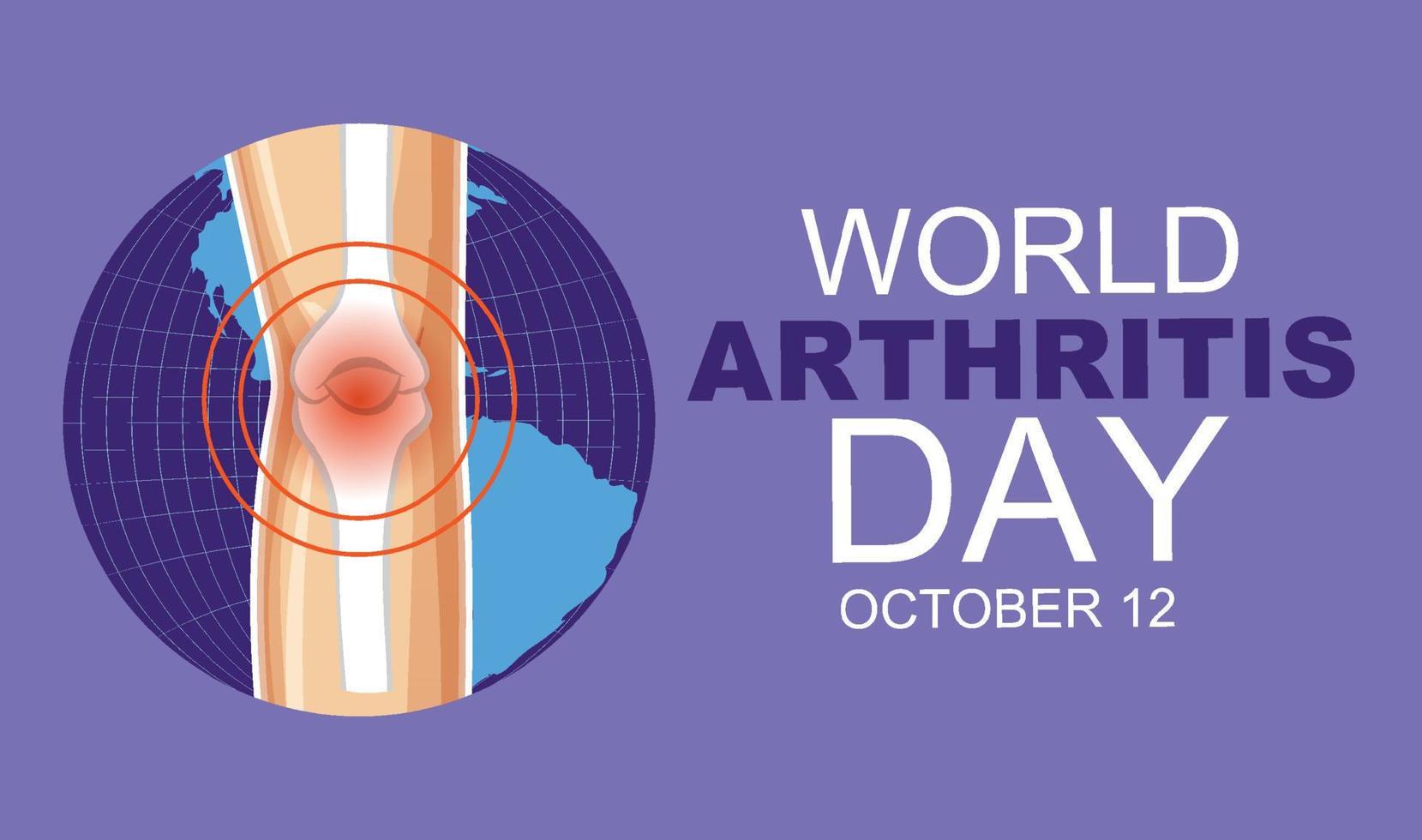 World Arthritis Day Poster Design vector