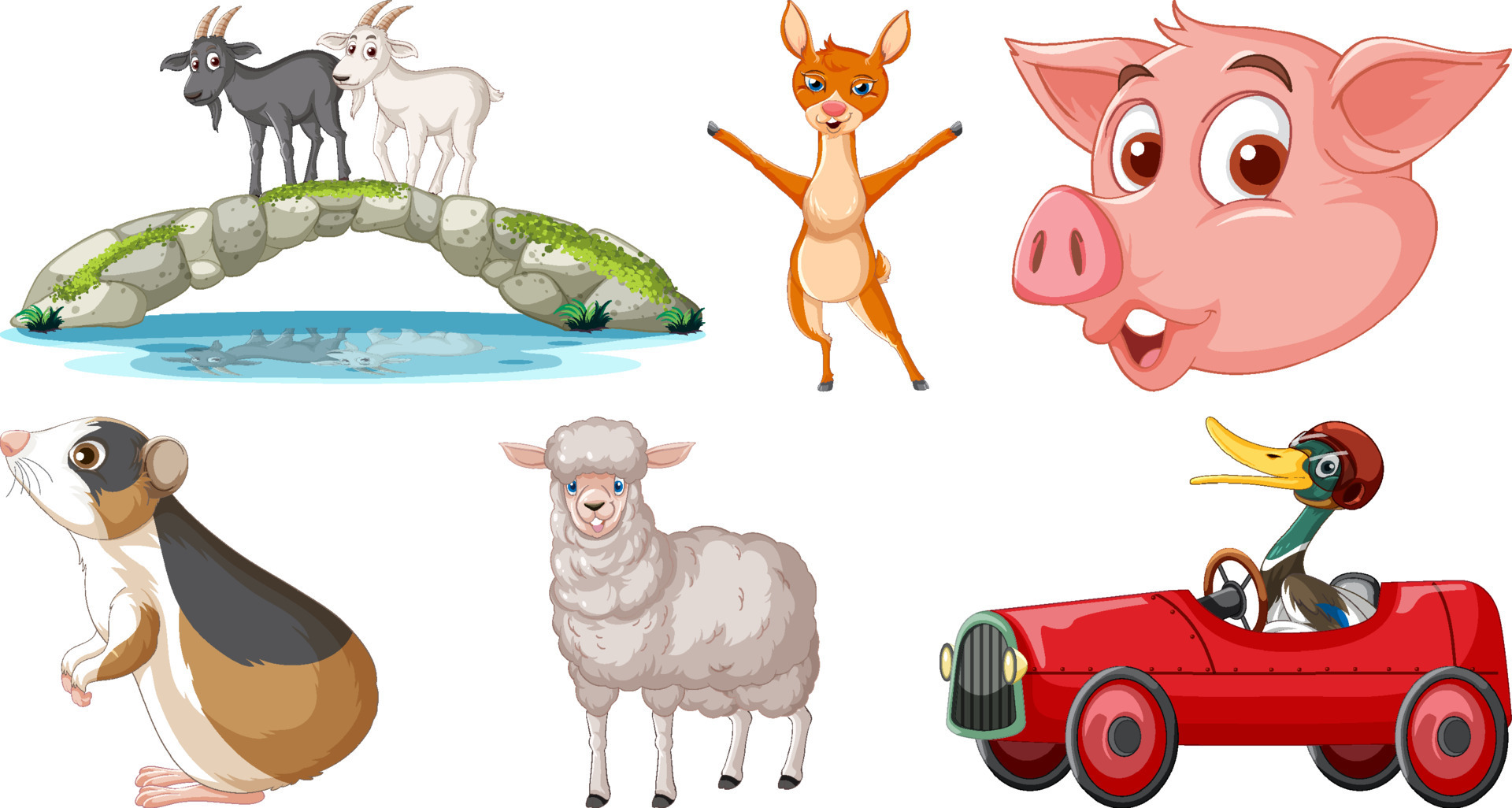 Set Of Various Animals Cartoon Characters 11490894 Vector Art At Vecteezy Set Of Various Animals Cartoon Characters 11490894 Vector Art At Vecteezy