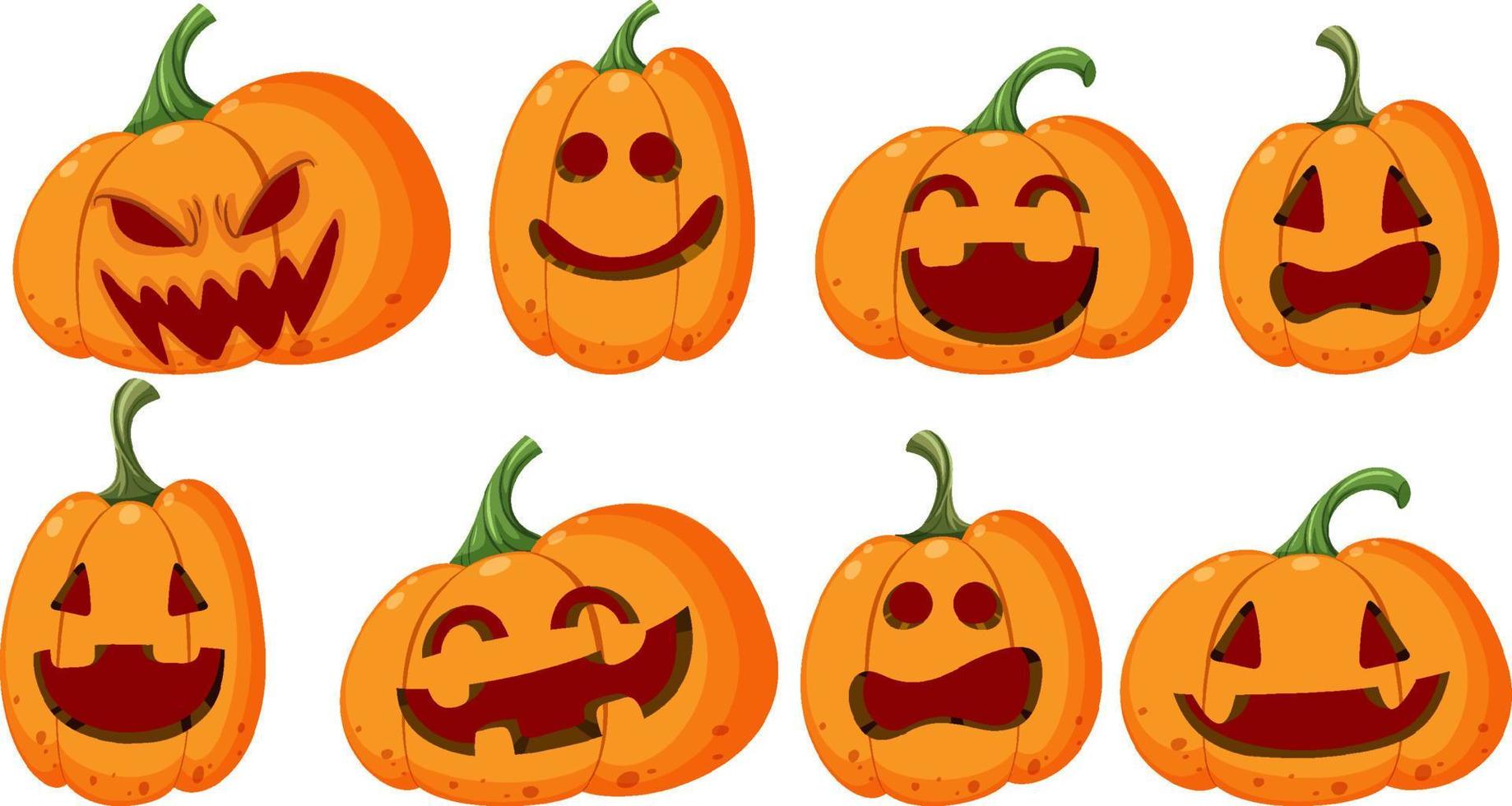 calabaza de halloween o jack o linterna vector