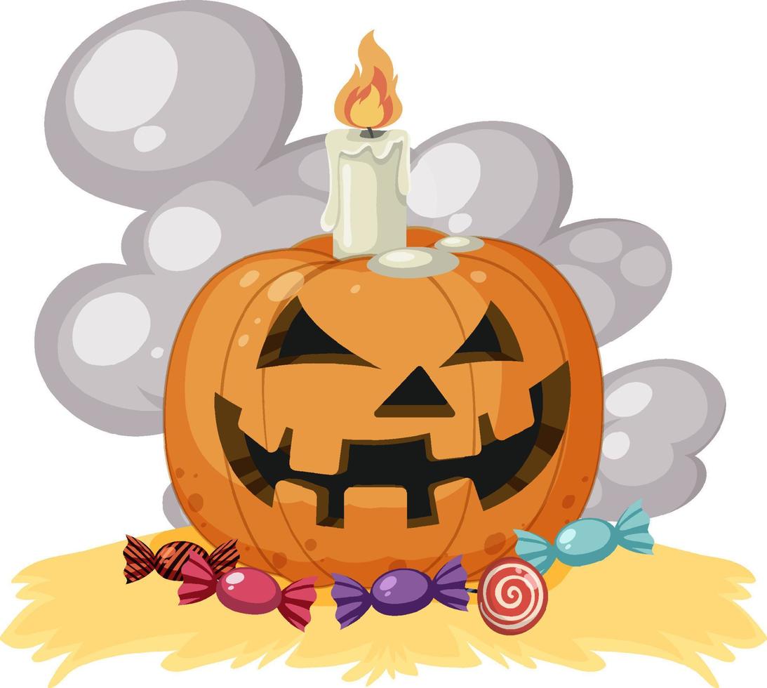 Halloween pumpkin or jack o lantern vector