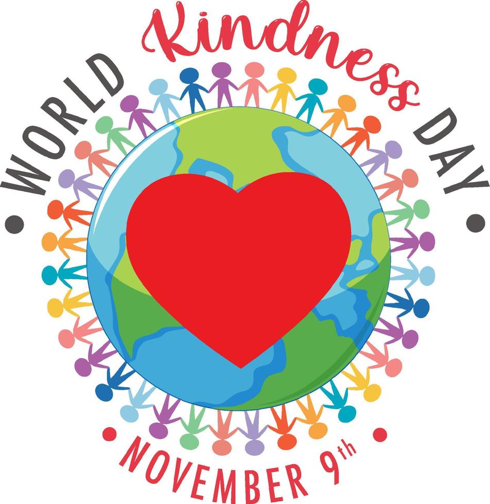 World Kindness Day Poster Design vector
