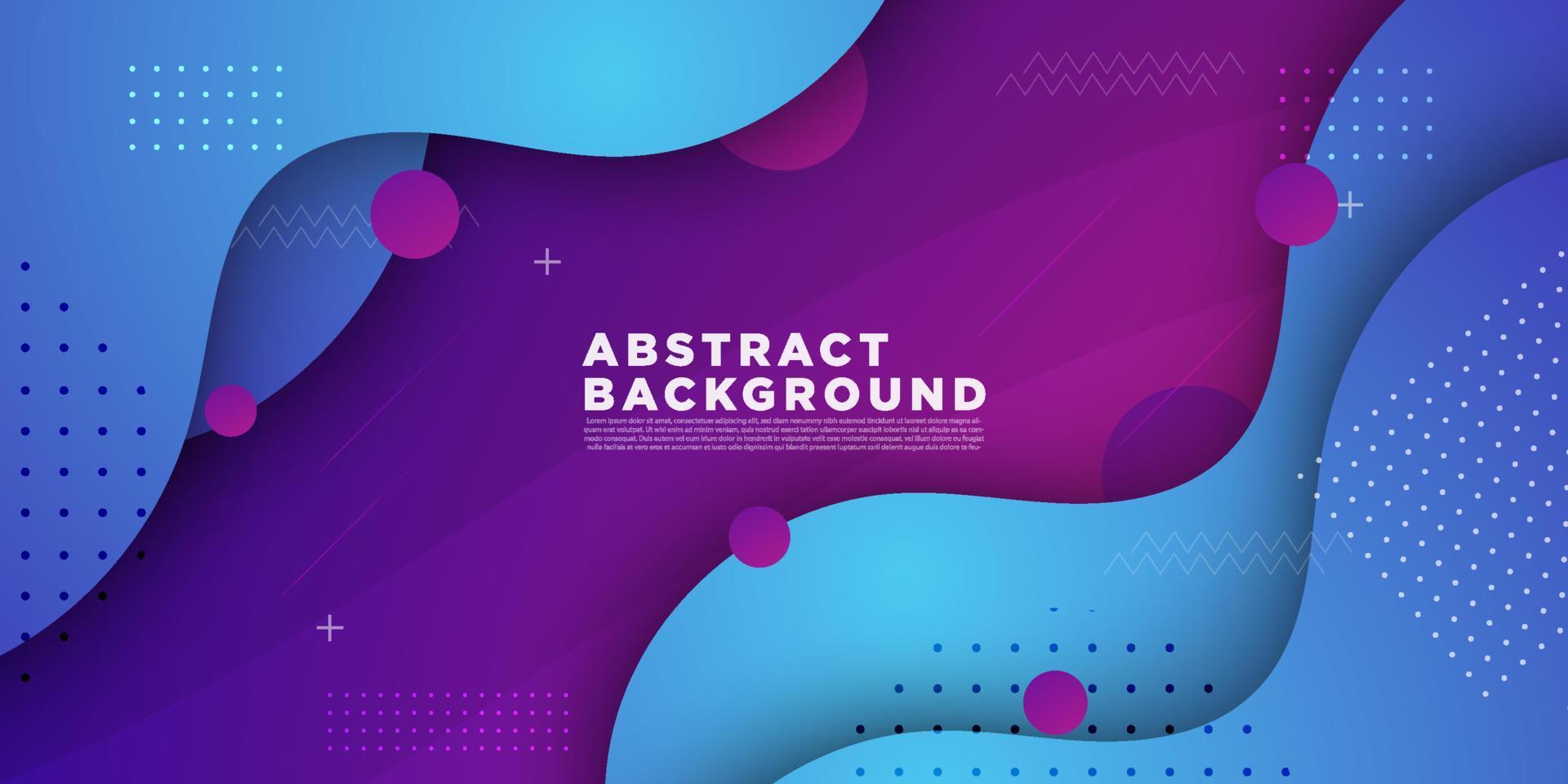 Modern abstract fluid background with blue and purple color wave design background. eps10 vector