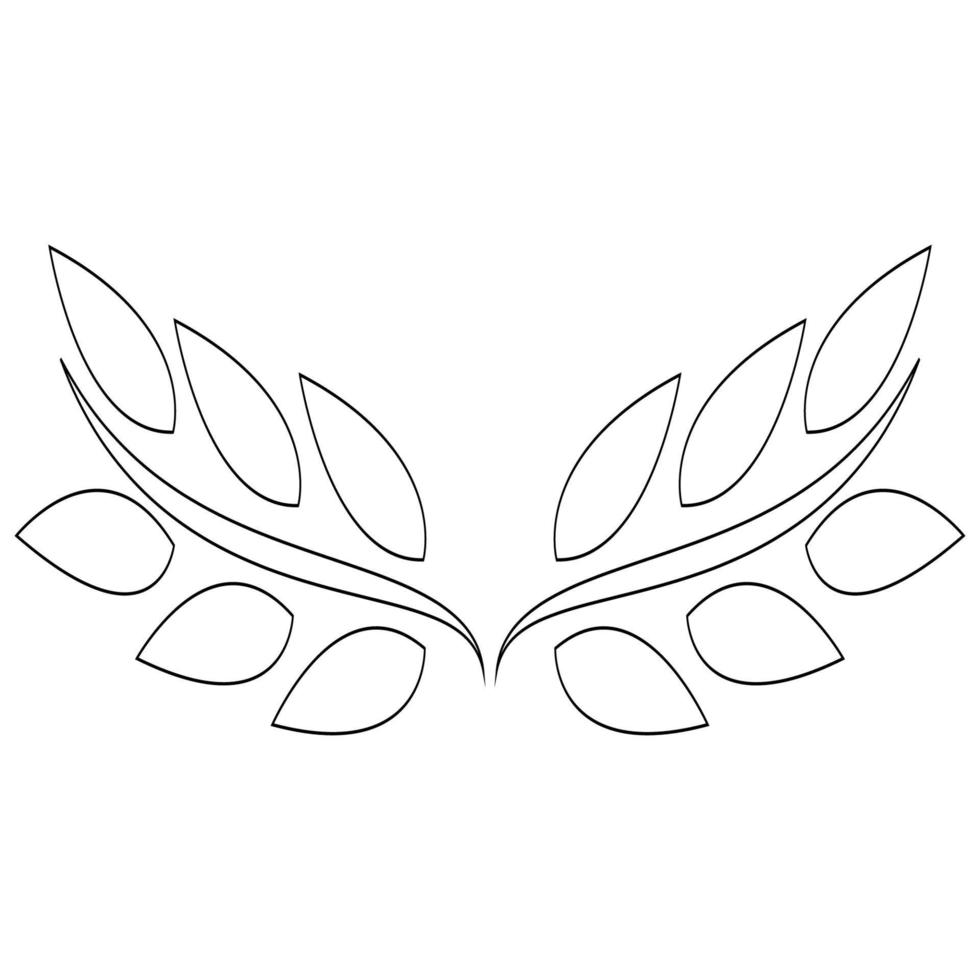 leaf icon ilustration vector