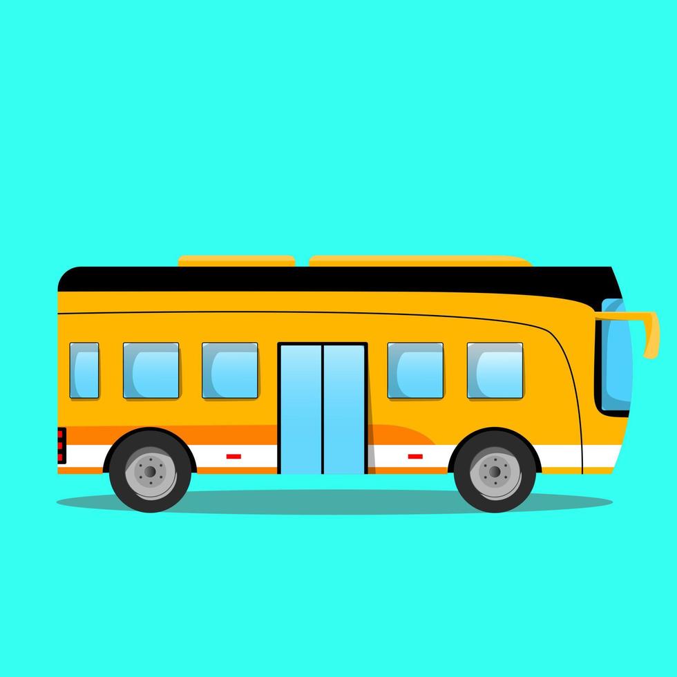 linda ilustración de vector de autobús escolar